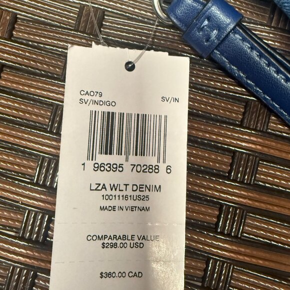 coach Long Zip Around Wallet In Denim cao79 - Picture 6 of 6